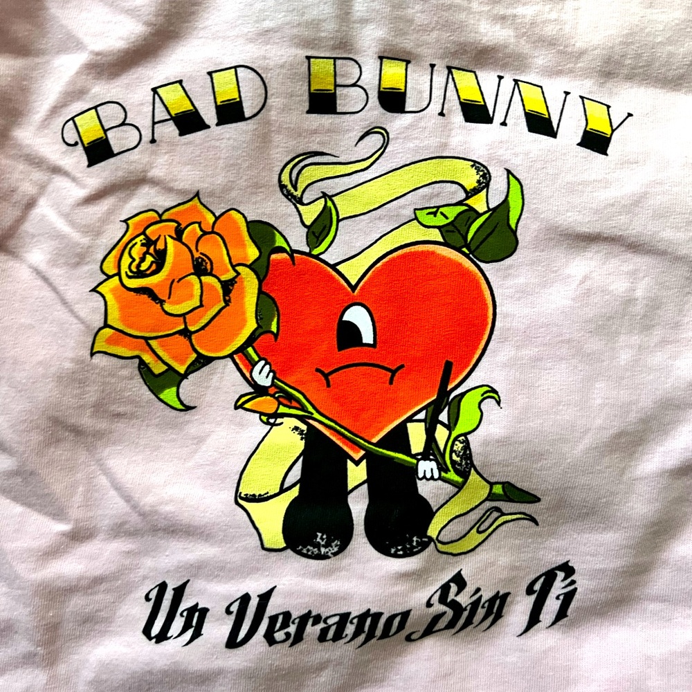 Bad Bunny World’s Hottest Tour Concert Merch SoFi T-shirt Sz L 100% Authentic